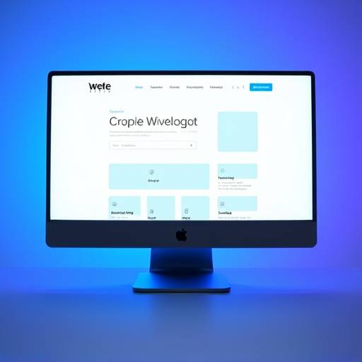 Projektowanie interfejsu strony internetowej na ekranie komputera