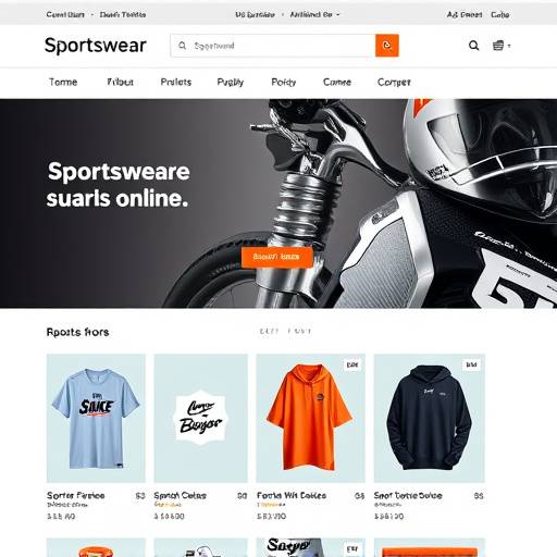 Zrzut ekranu sklepu internetowego z odzie&zdot;&aogon; sportow&aogon;